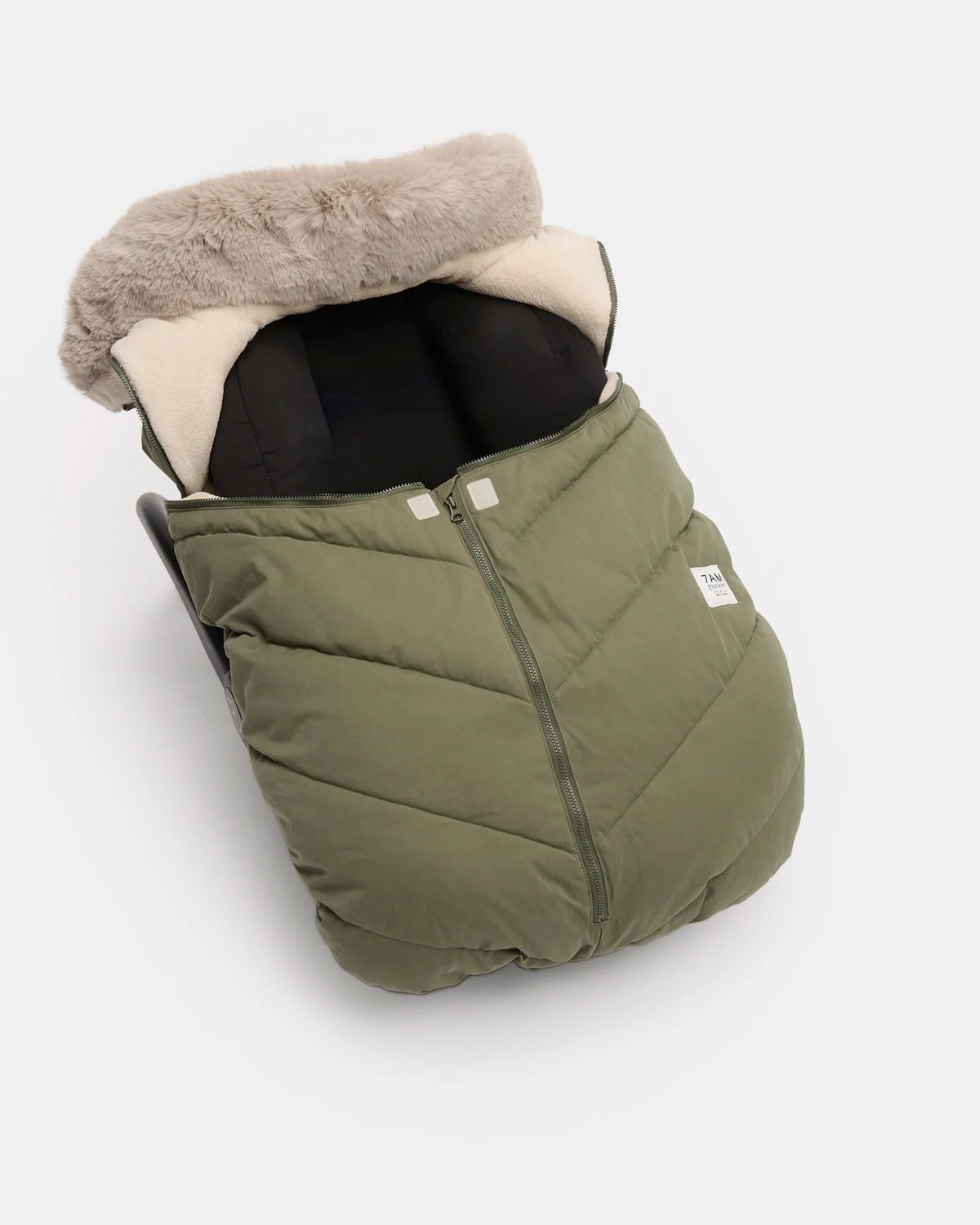 Woodland Greige Faux Fur//