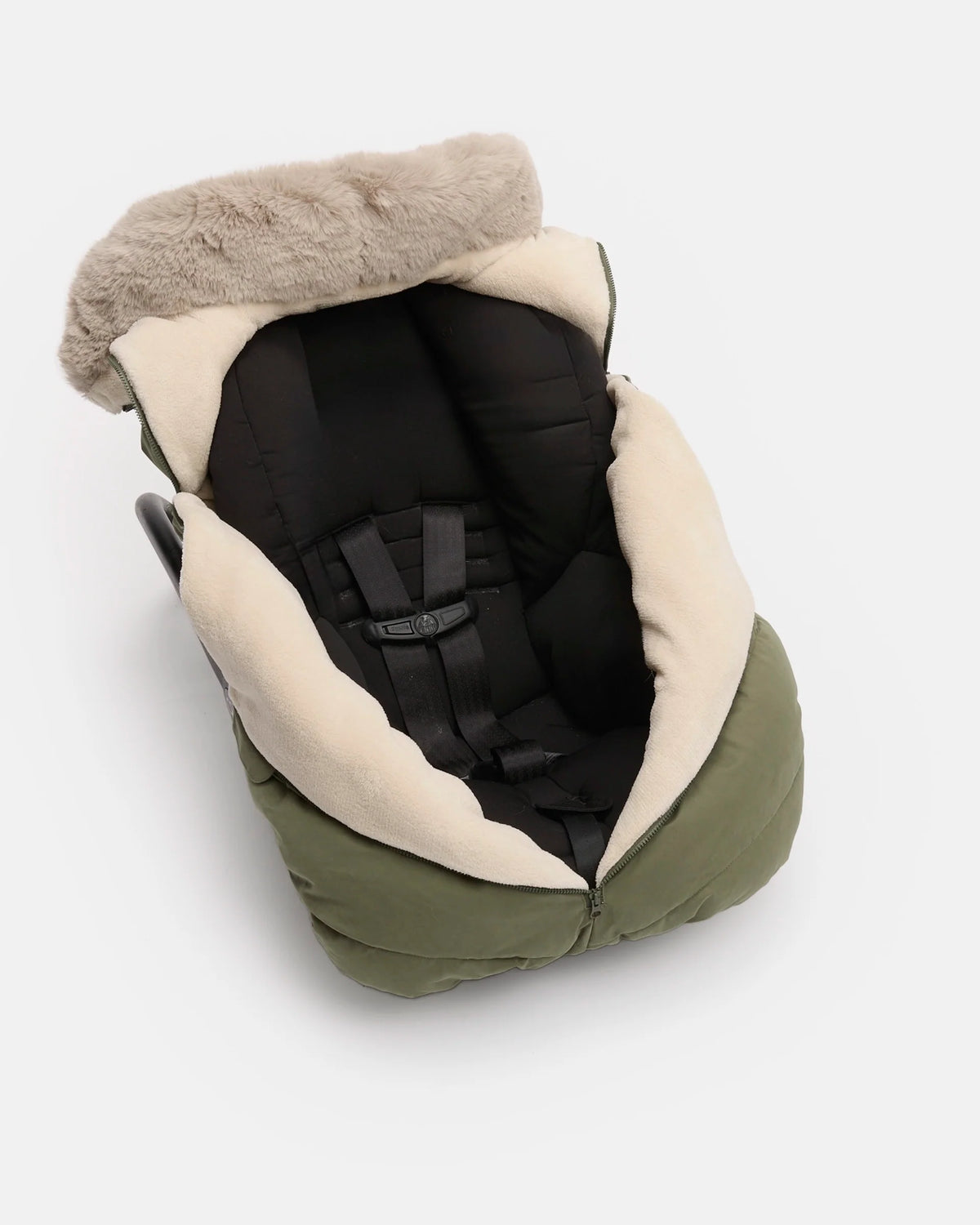 Woodland Greige Faux Fur//