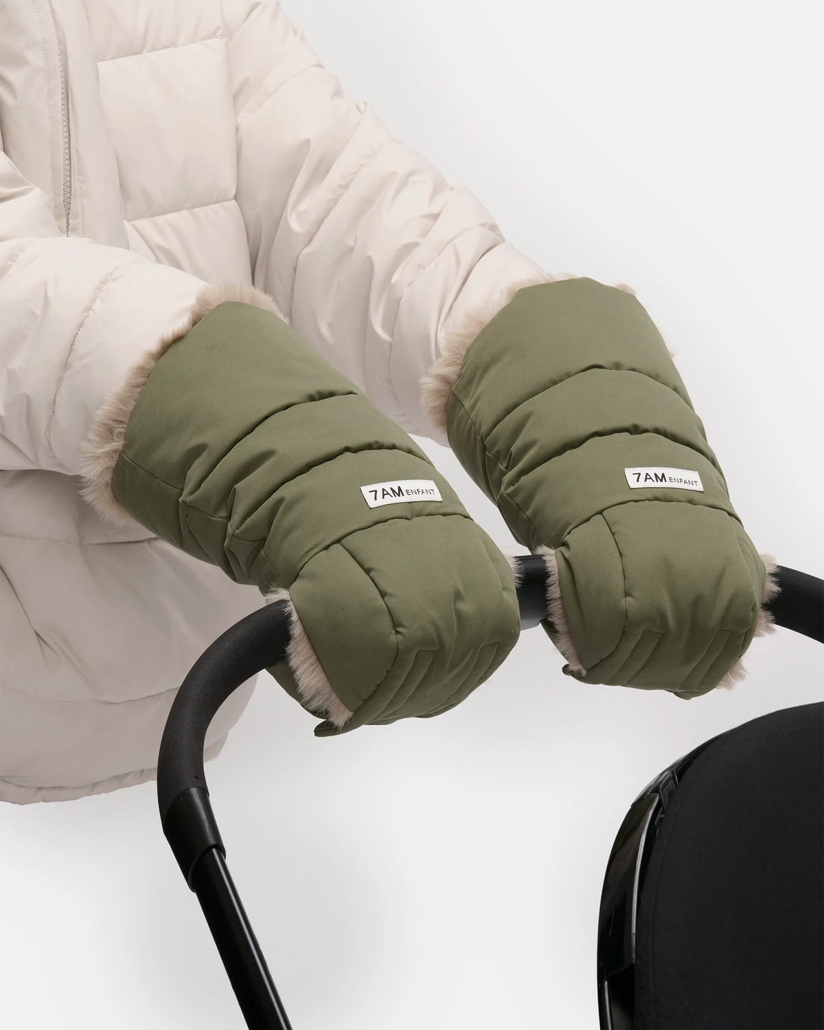 Woodland Greige Faux Fur//