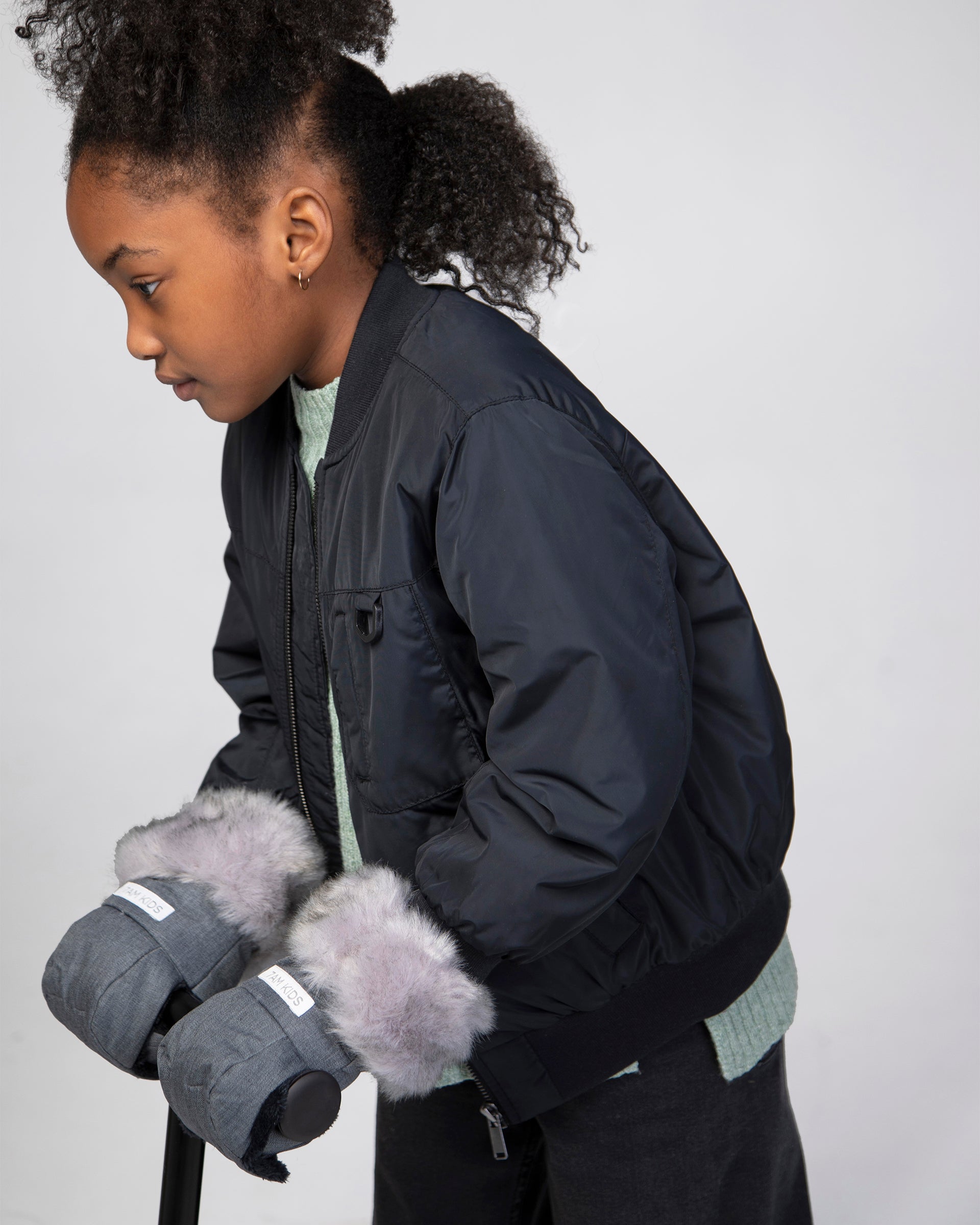 Heather Grey Dark - Arctic Faux Fur//