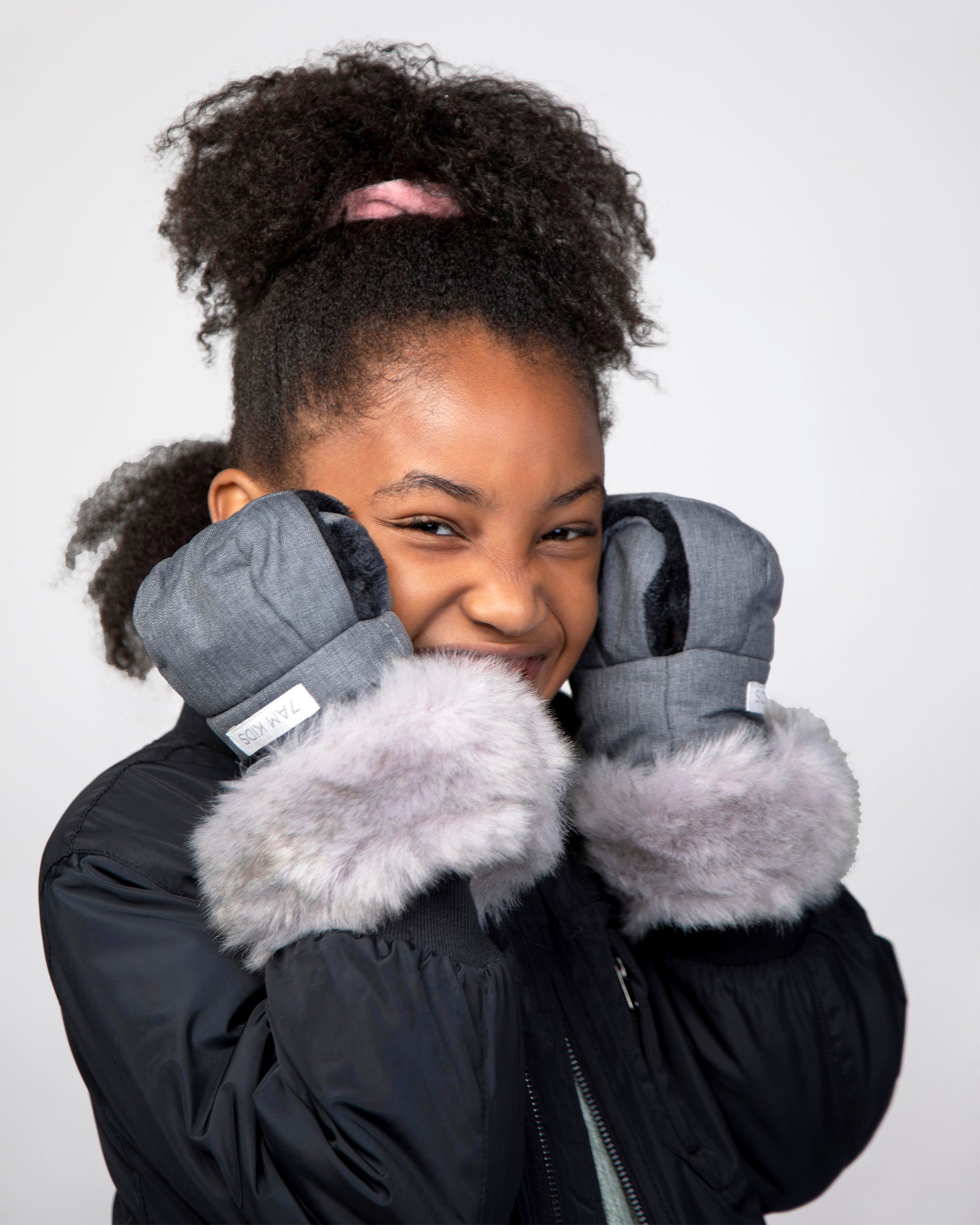 Heather Grey Dark - Arctic Faux Fur//