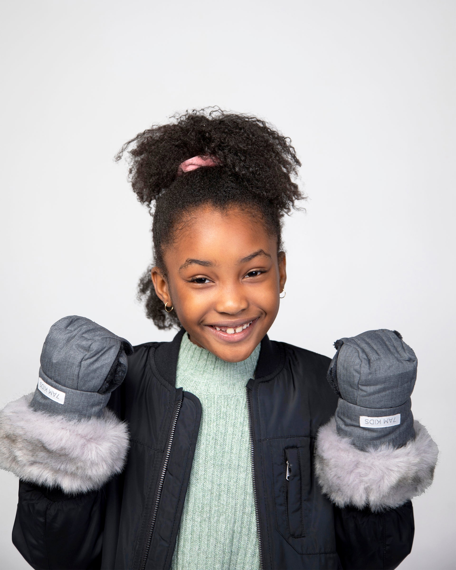 Heather Grey Dark - Arctic Faux Fur//