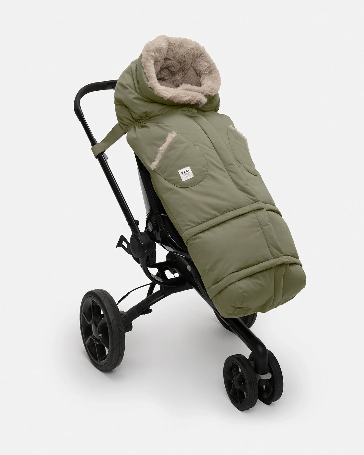 Woodland Greige Faux Fur//