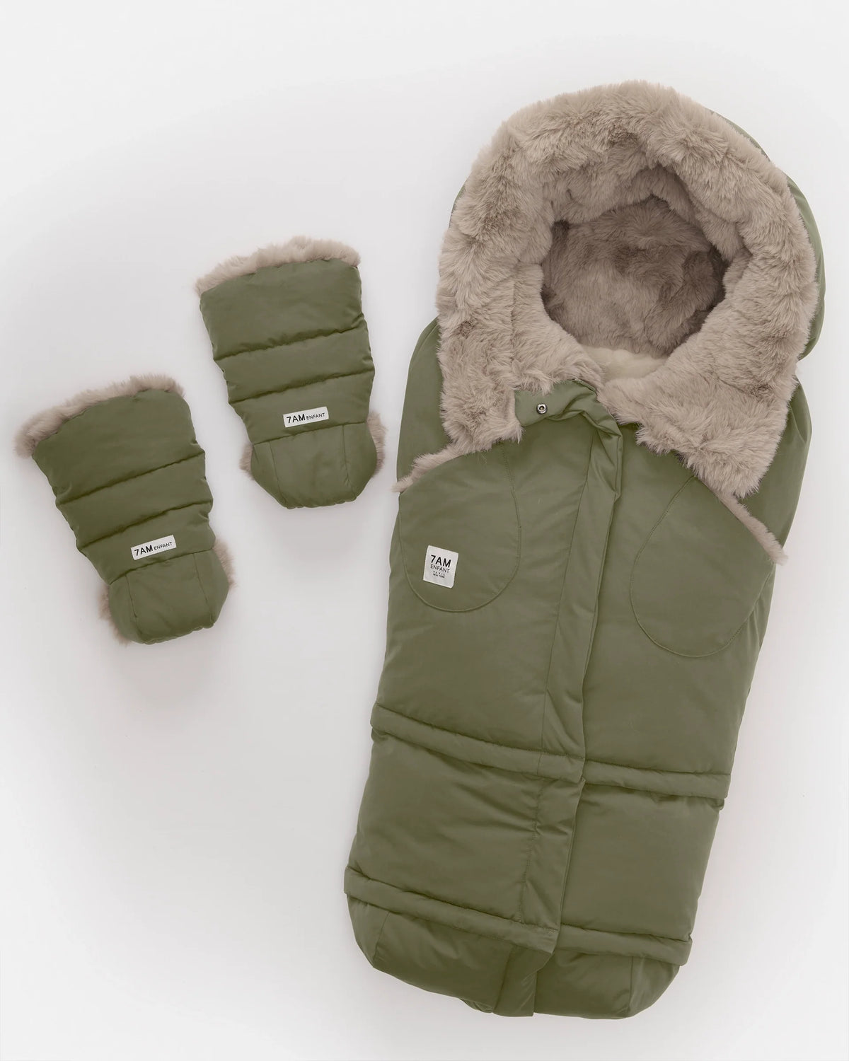 Woodland Greige Faux Fur//