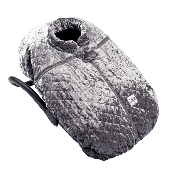 Quilted Grey Velvet